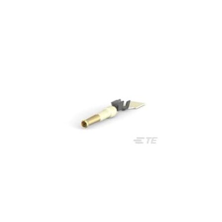 Te Connectivity Connector Contact, Size 20 Stud Size, 20 AWG, Red, Crimp Termination Only 166291-1